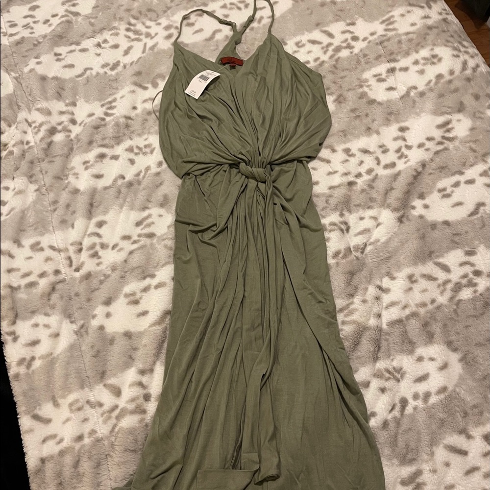 Sleeveless Vneck Knit Dress